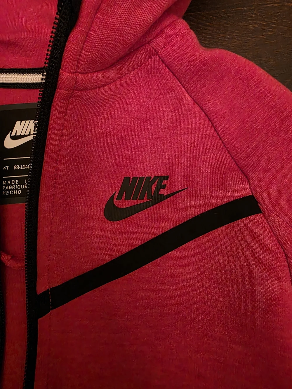 Nike Kids' Pink Hooded Zip Jacket & Jogger Set